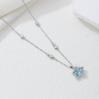 Little Blue Star Necklace