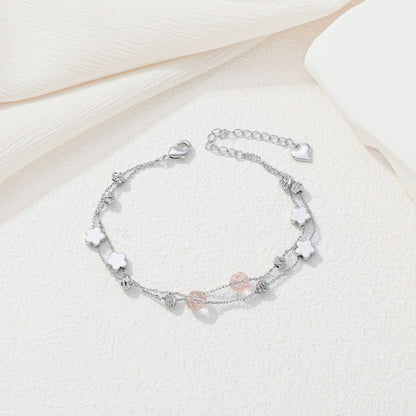Silver Sakura Bracelet