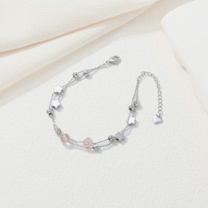 Silver Sakura Bracelet