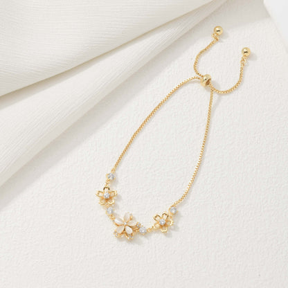 Spinning Golden Flower Bracelet