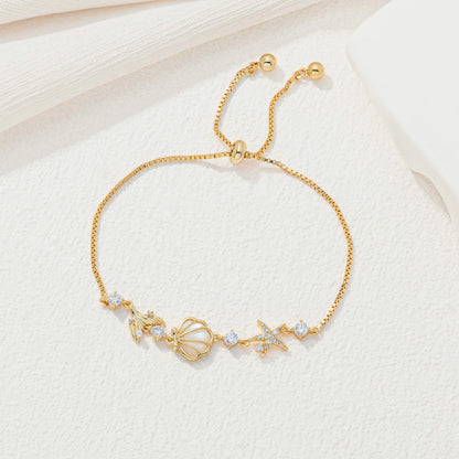 Golden Seashell Bracelet