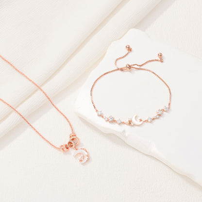 Blush Moon Necklace