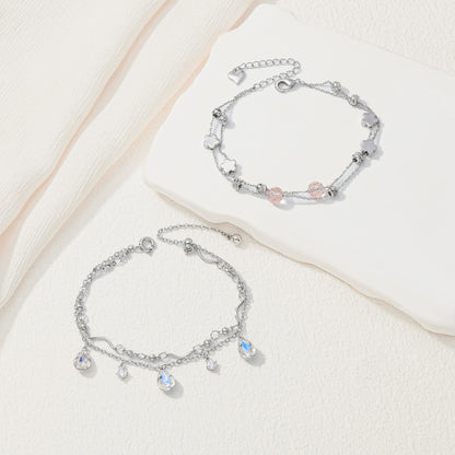 Silver Sakura Bracelet