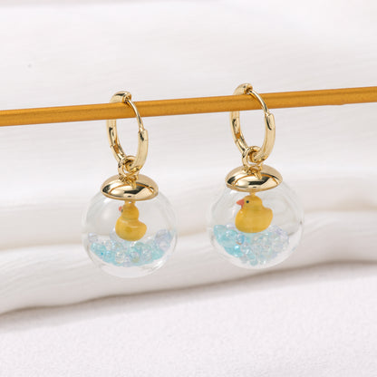 Ducky Earrings