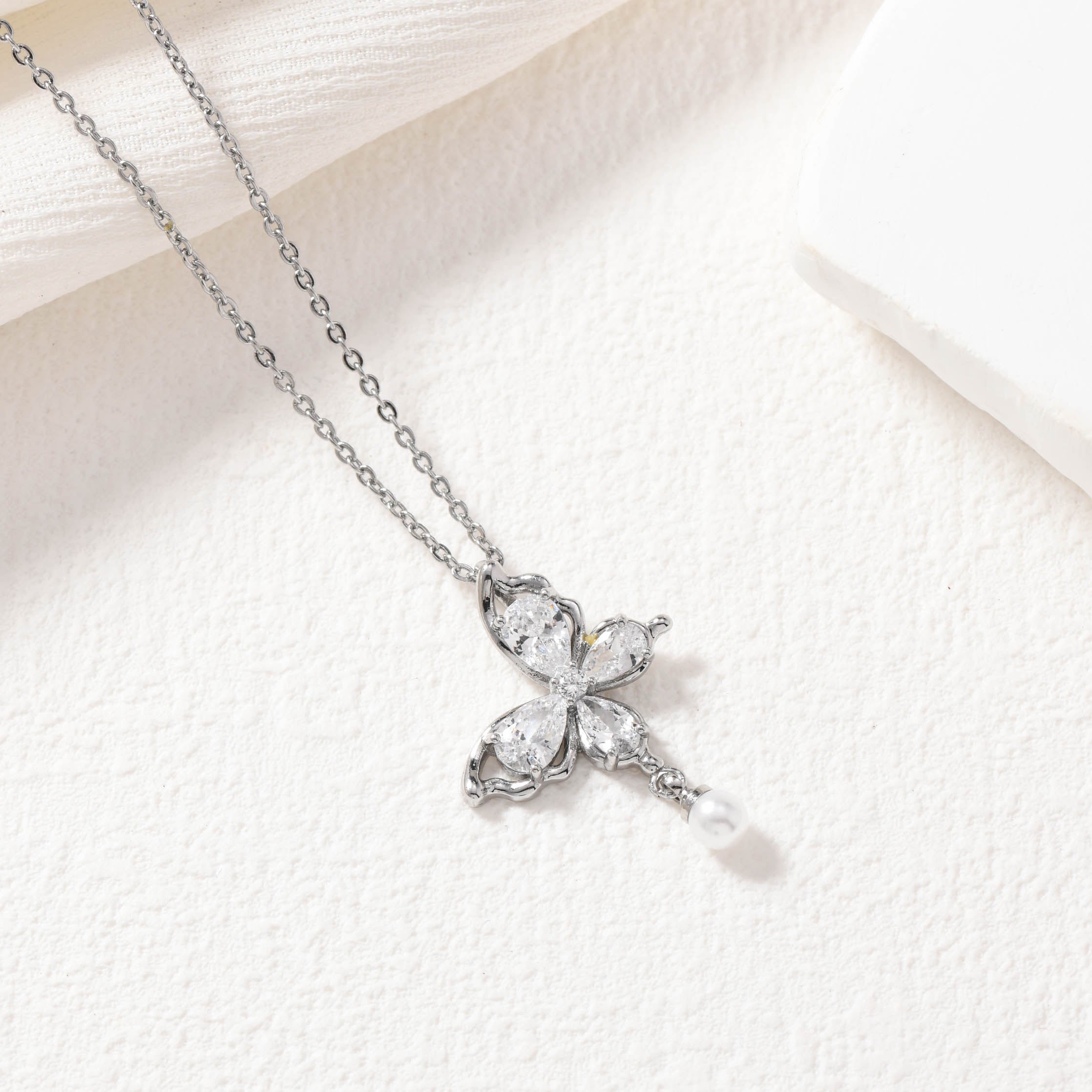Silver Butterfly Necklace
