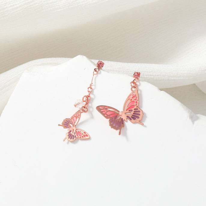 Asymmetric Butterfly Earrings