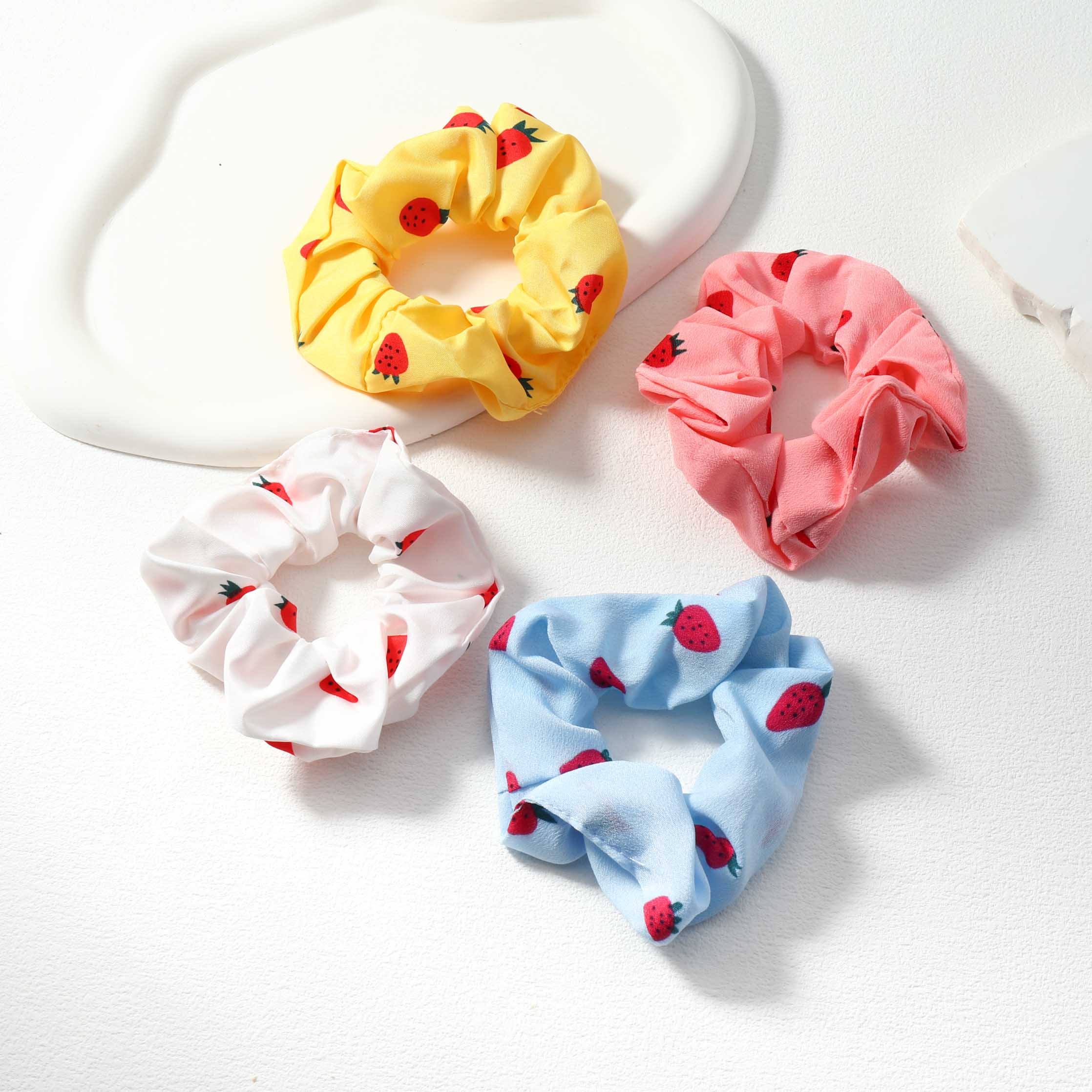 Strawberry Scrunchie Set