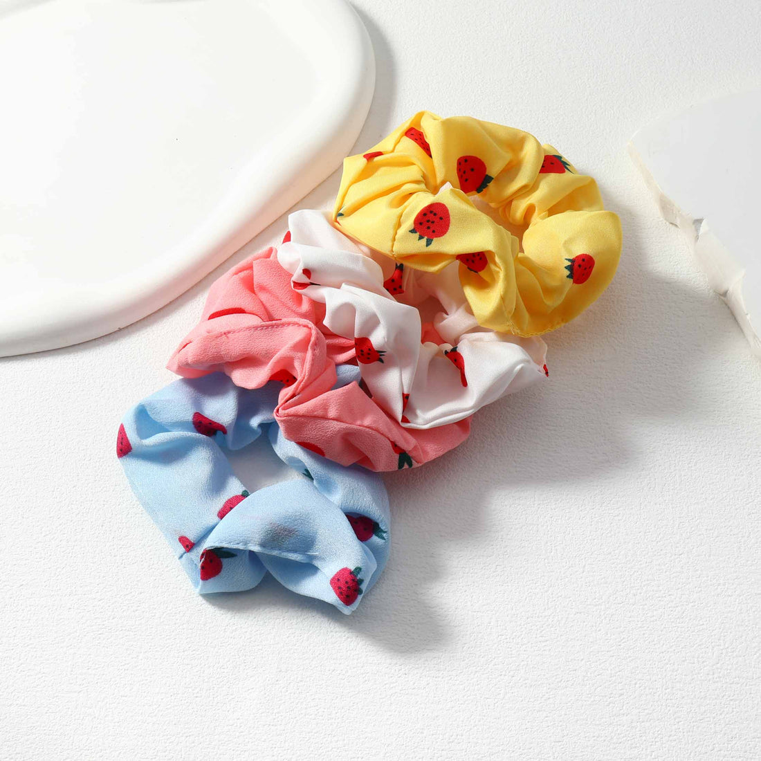 Strawberry Scrunchie Set