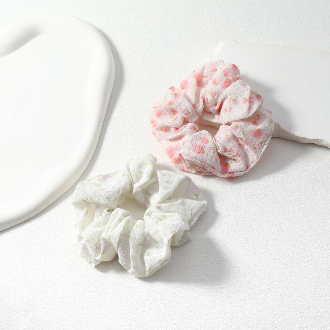 Flower Scrunchie Set