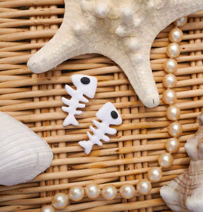 Fishbone Ear Studs