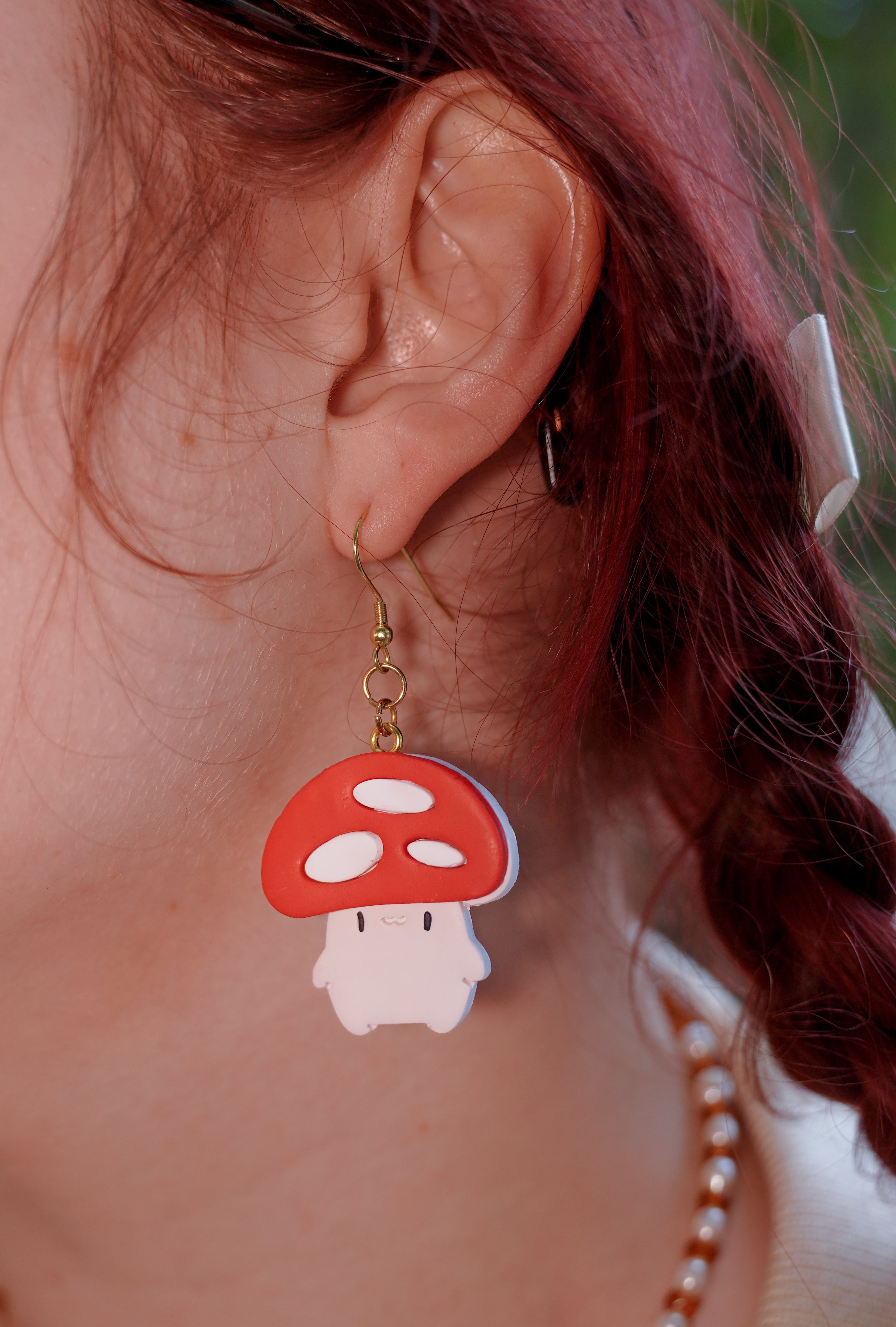 Living Mushroom Earrings