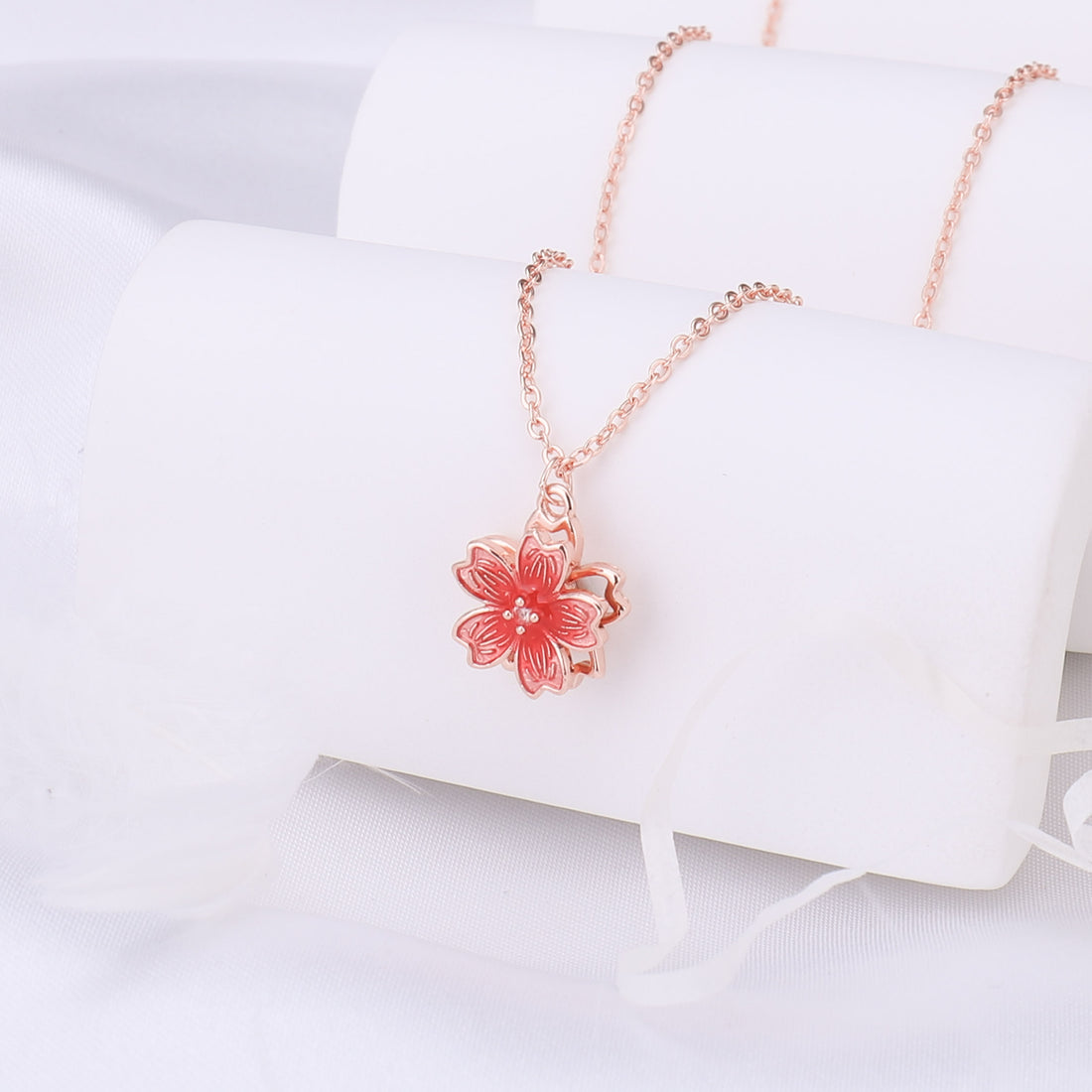 Spinning Sakura Necklace