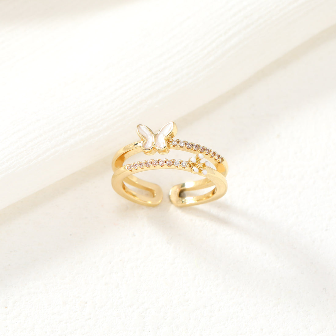 Golden Butterfly Ring