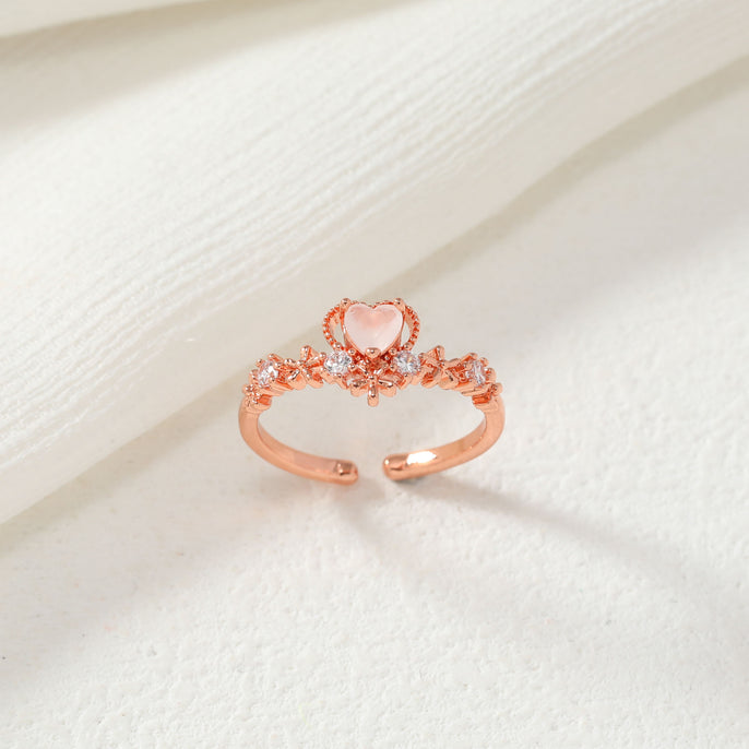 Light Pink Heart Ring