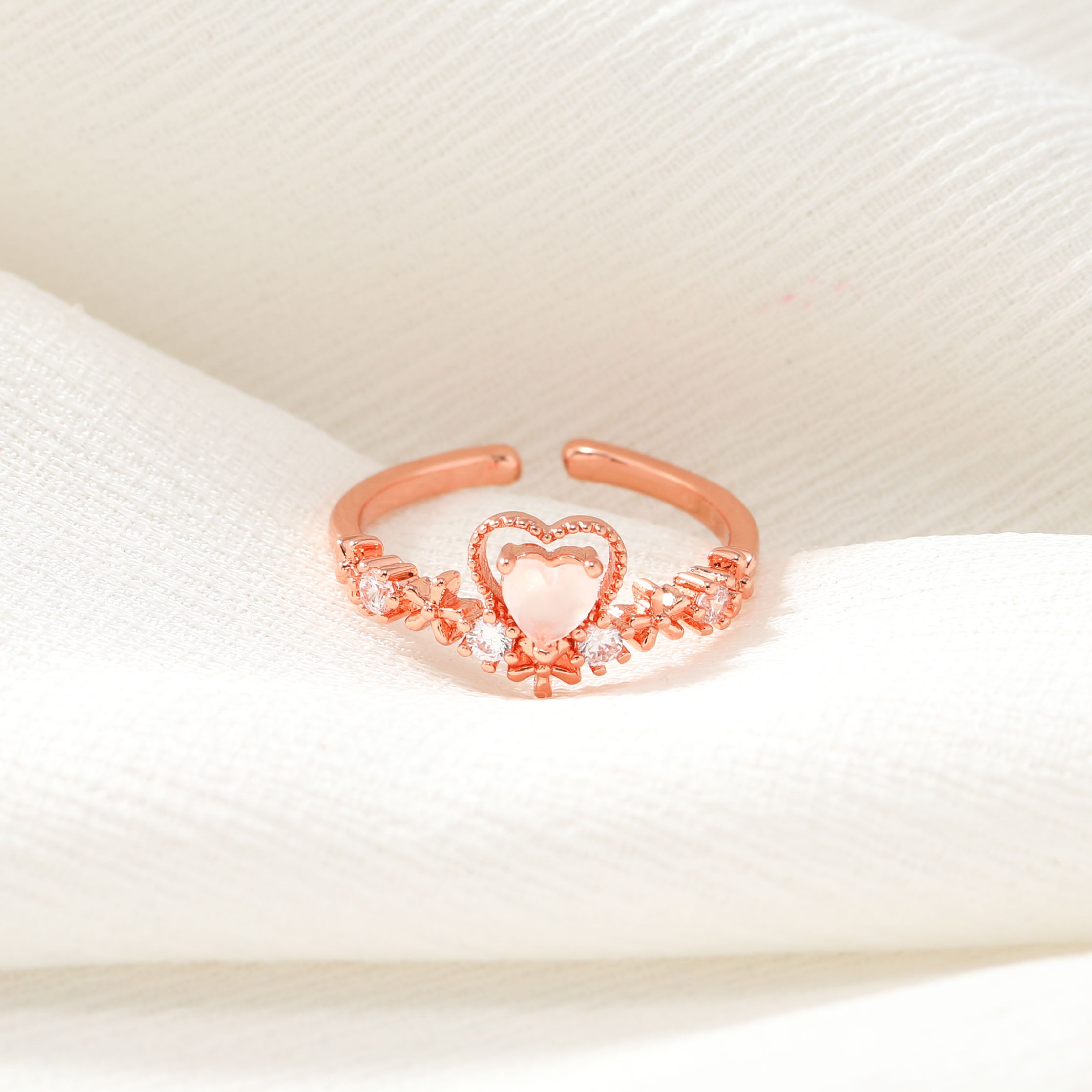 Light Pink Heart Ring