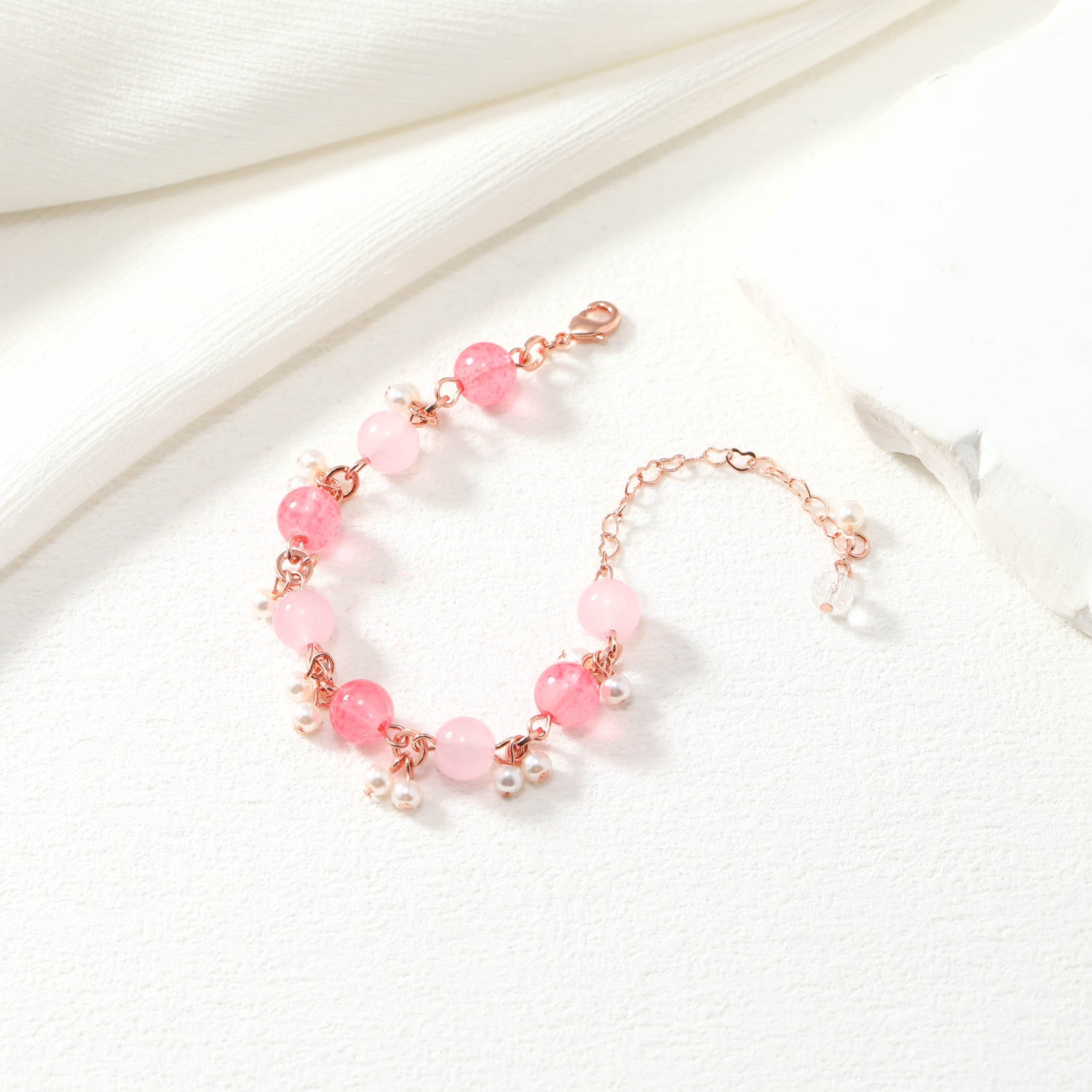 Bubblegum Beaded Bracelet