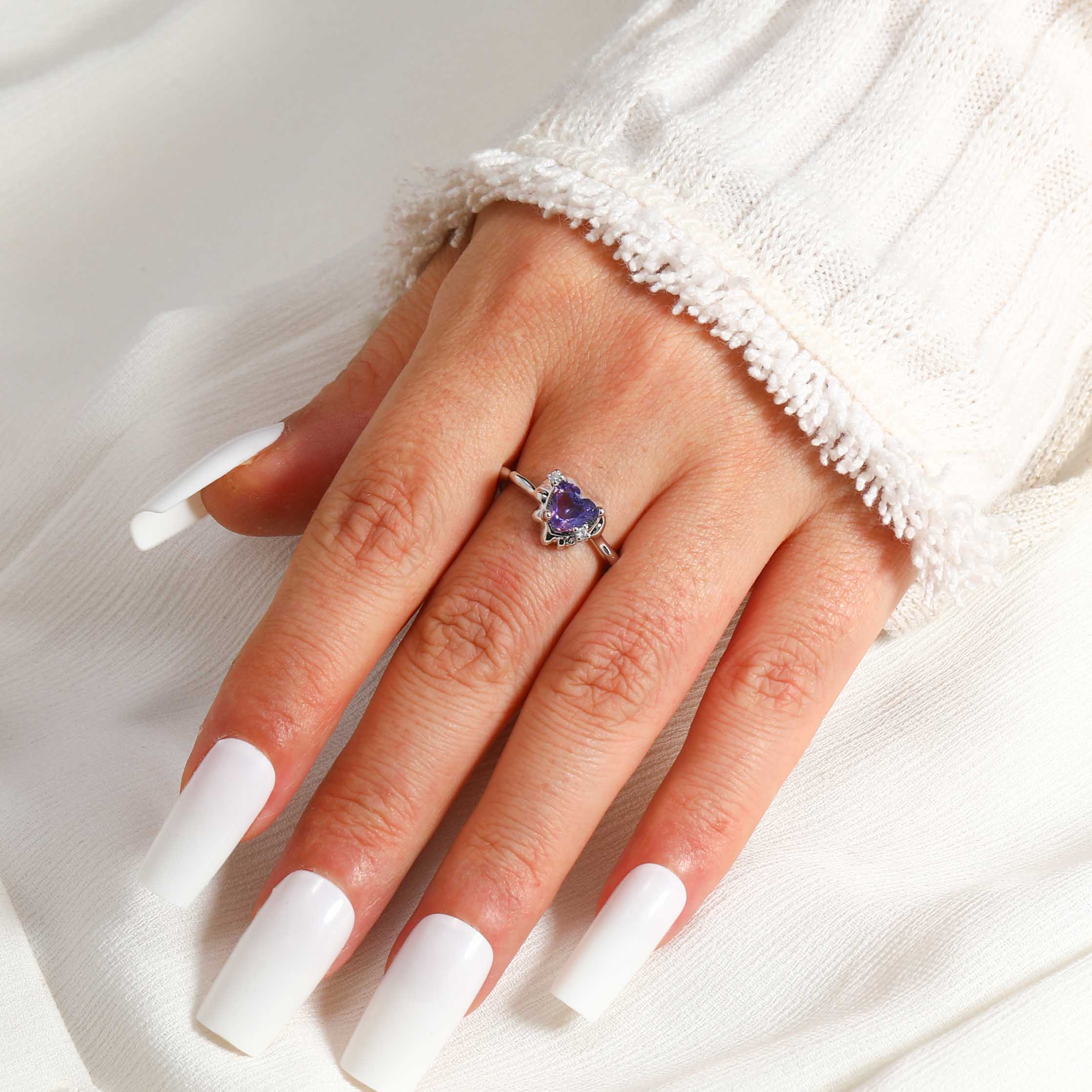 Purple Heart Ring