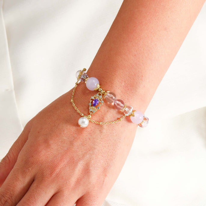Purple Beads Bracelet