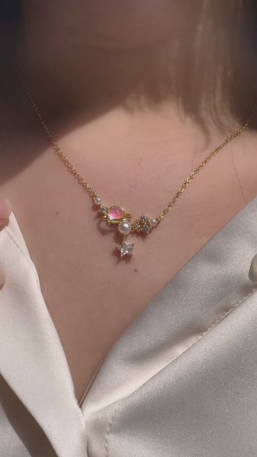 Golden Orbit Necklace