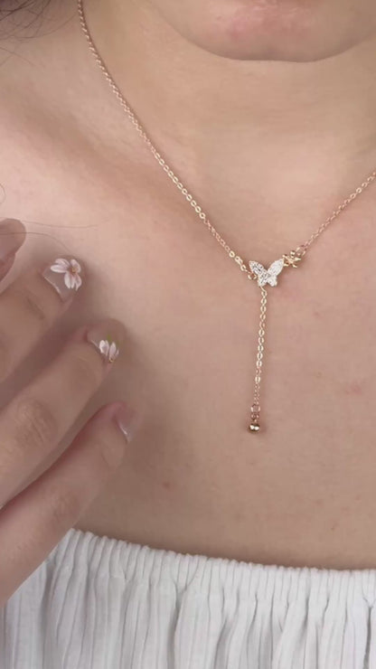 Butterfly In Flight Necklace