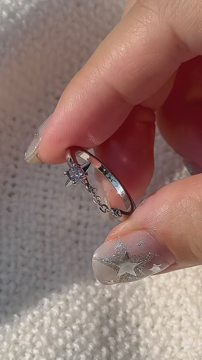 Tethered Star Ring