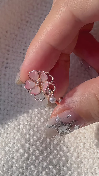 Exquisite Sakura Pinky Ring