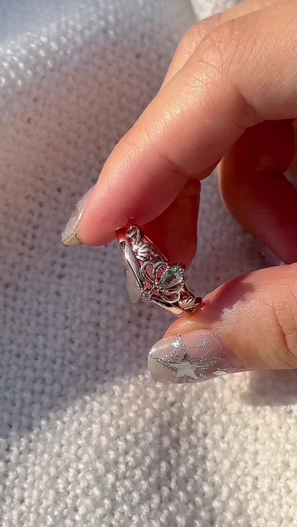 Green Crystal Ring