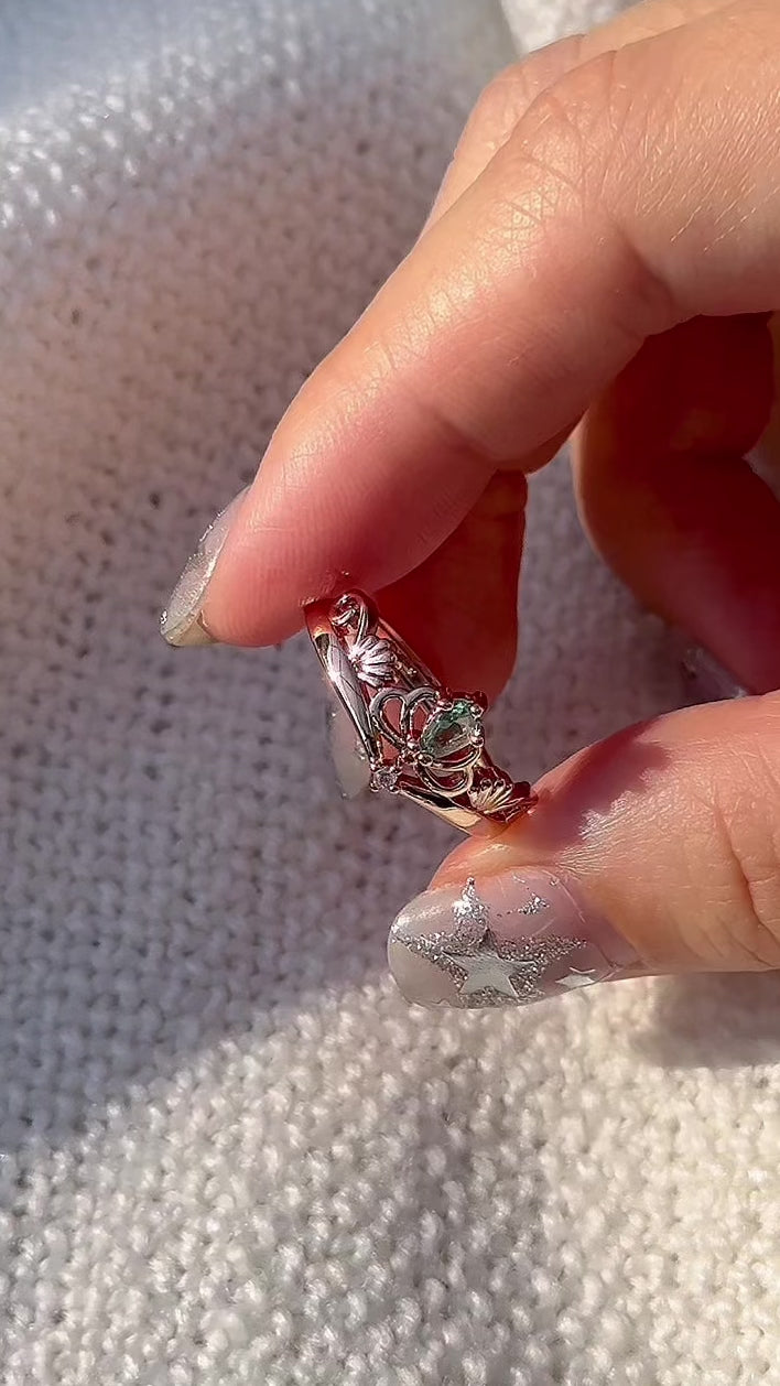 Green Crystal Ring