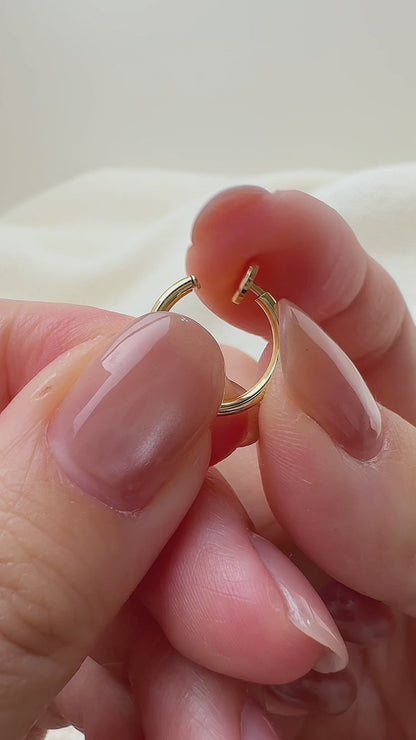 Gold Clip-On Hoop Charm Converters