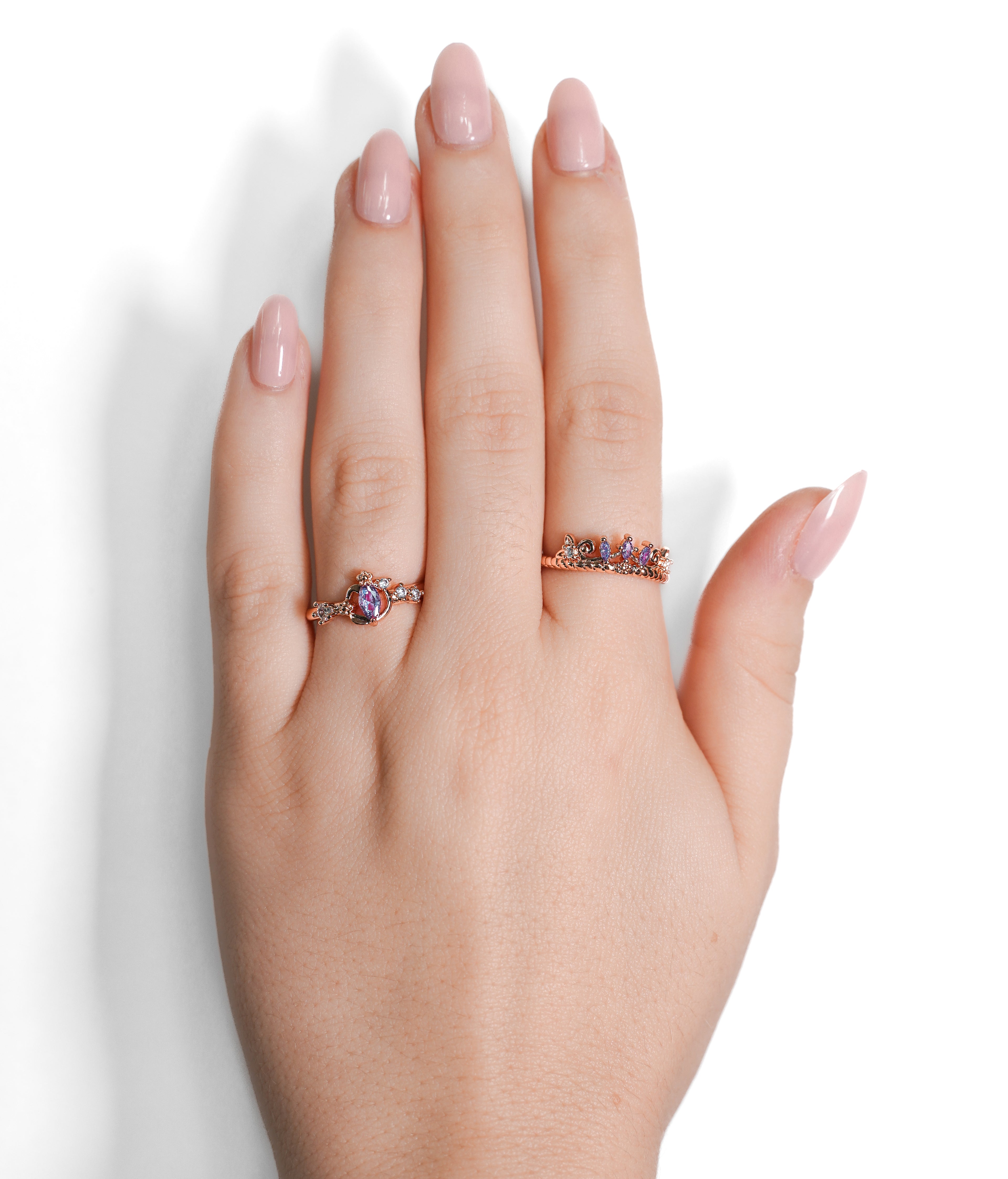 Purple Crystal Ring