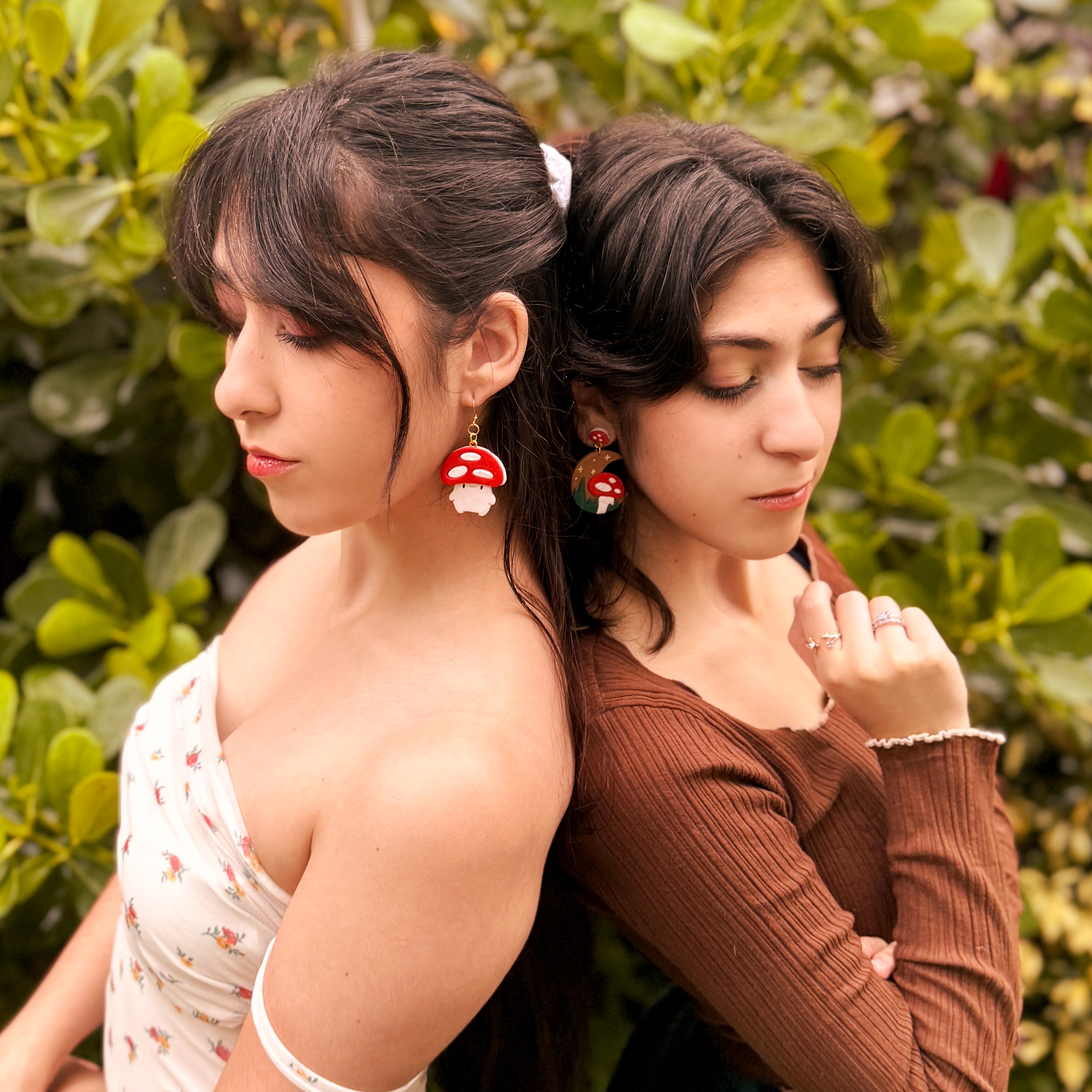 Living Mushroom Earrings