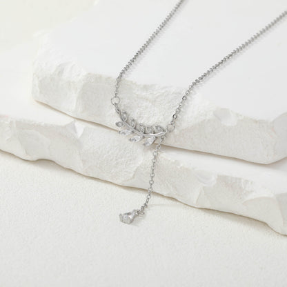 Dazzling Leaf Necklace