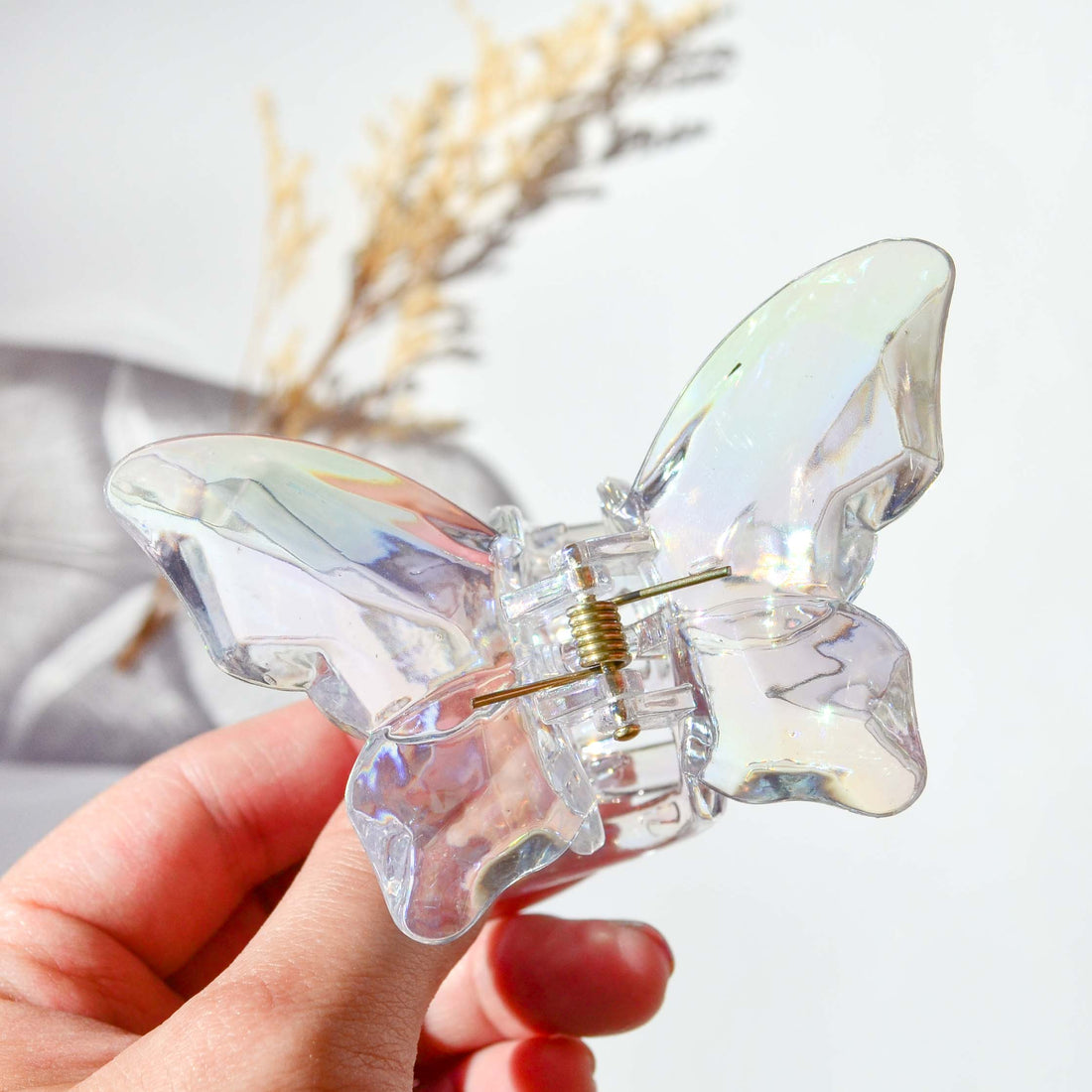 Iridescent Butterfly Clip