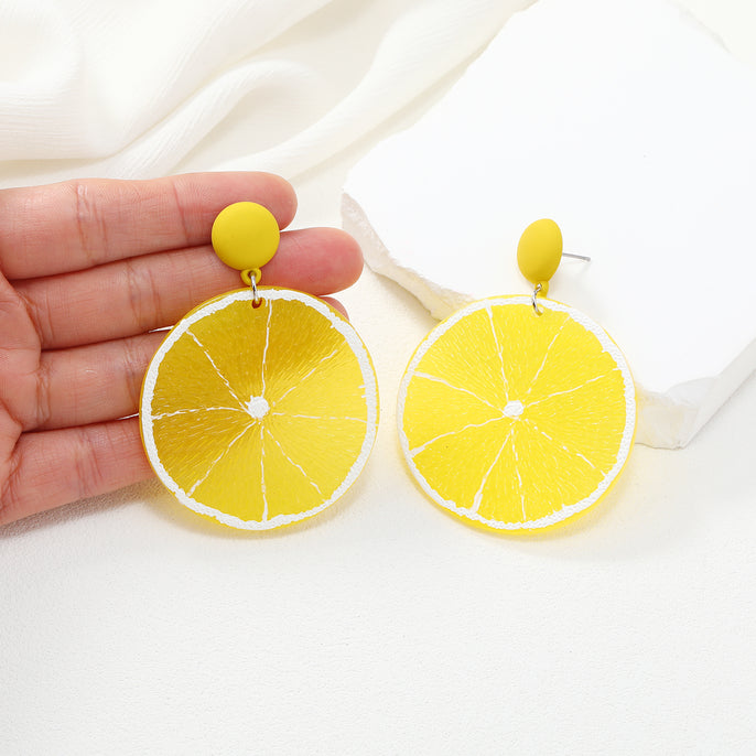 Lemon Slice Earrings