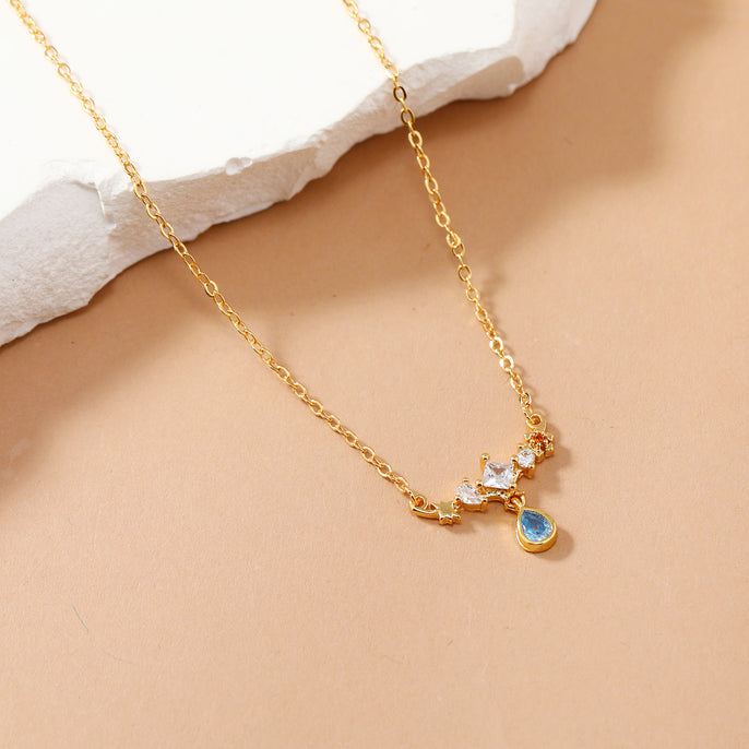 Blue Drop Necklace