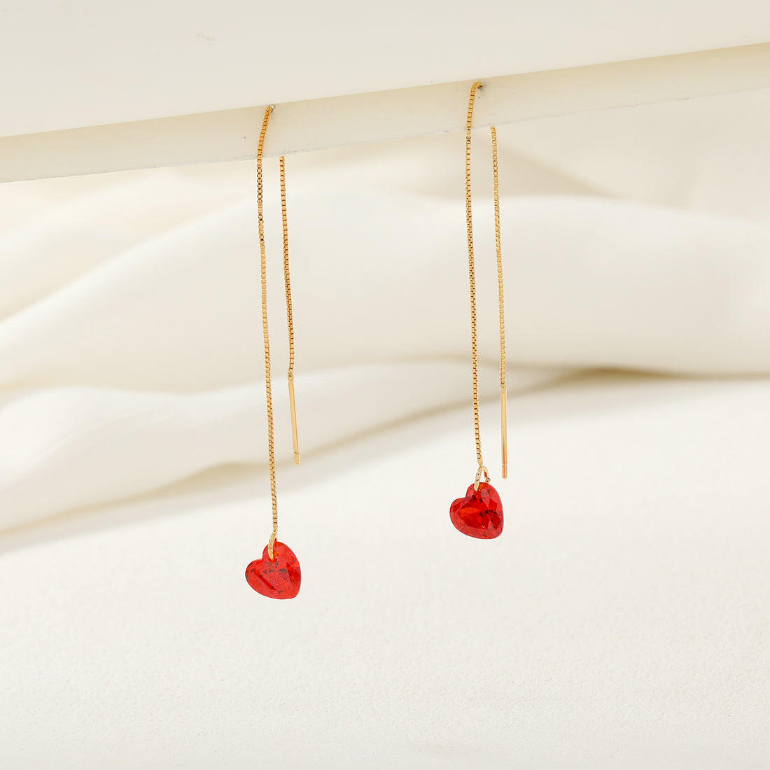 Dangling Heart Earrings