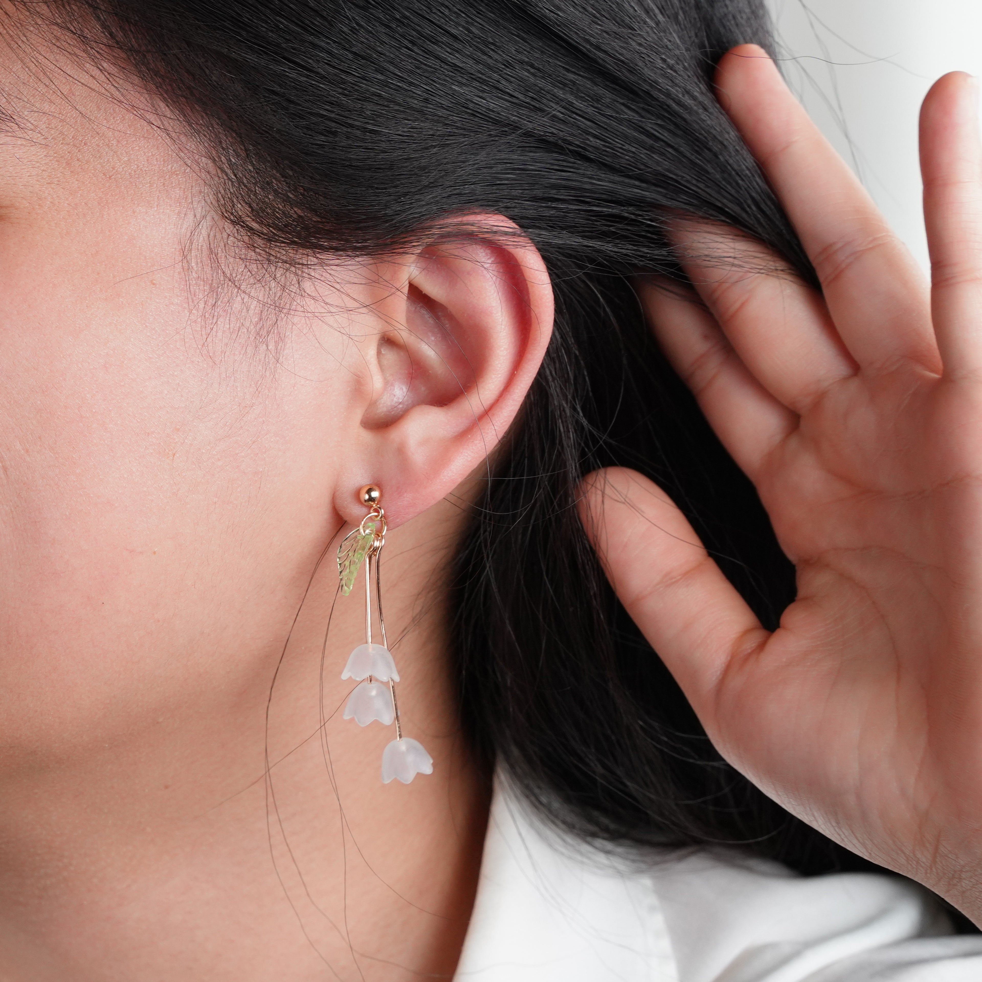 Elegant Lily of the Valley Earrings