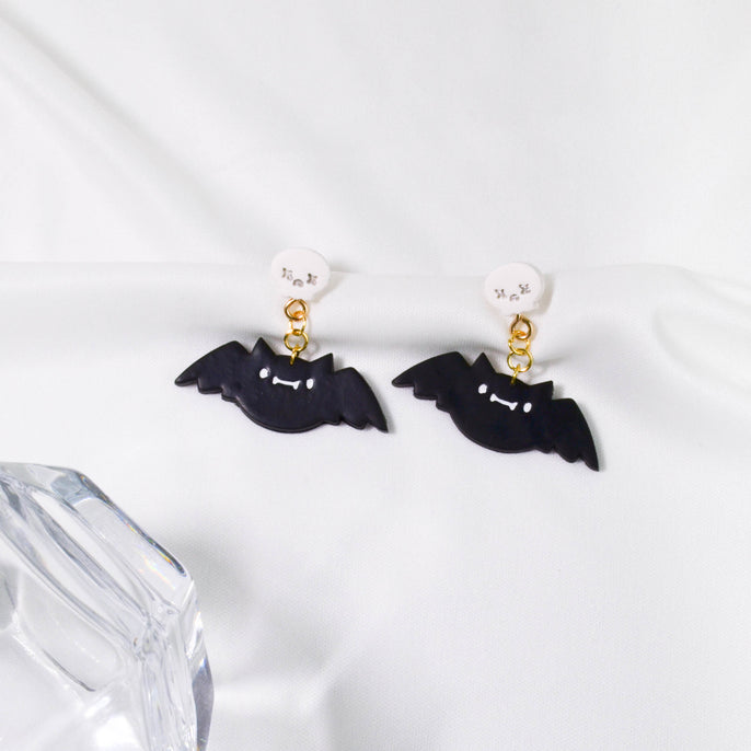 Skull and Bat Earrings