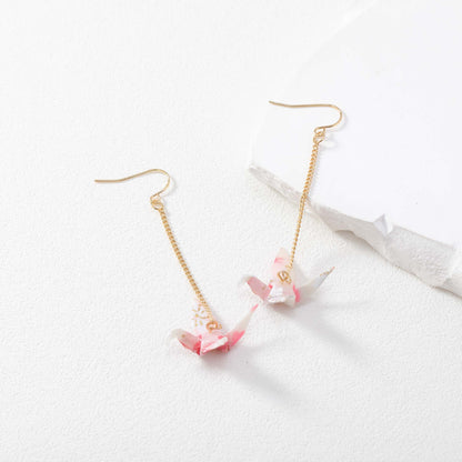 Paper Crane Earrings