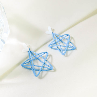 Blue Star Earrings