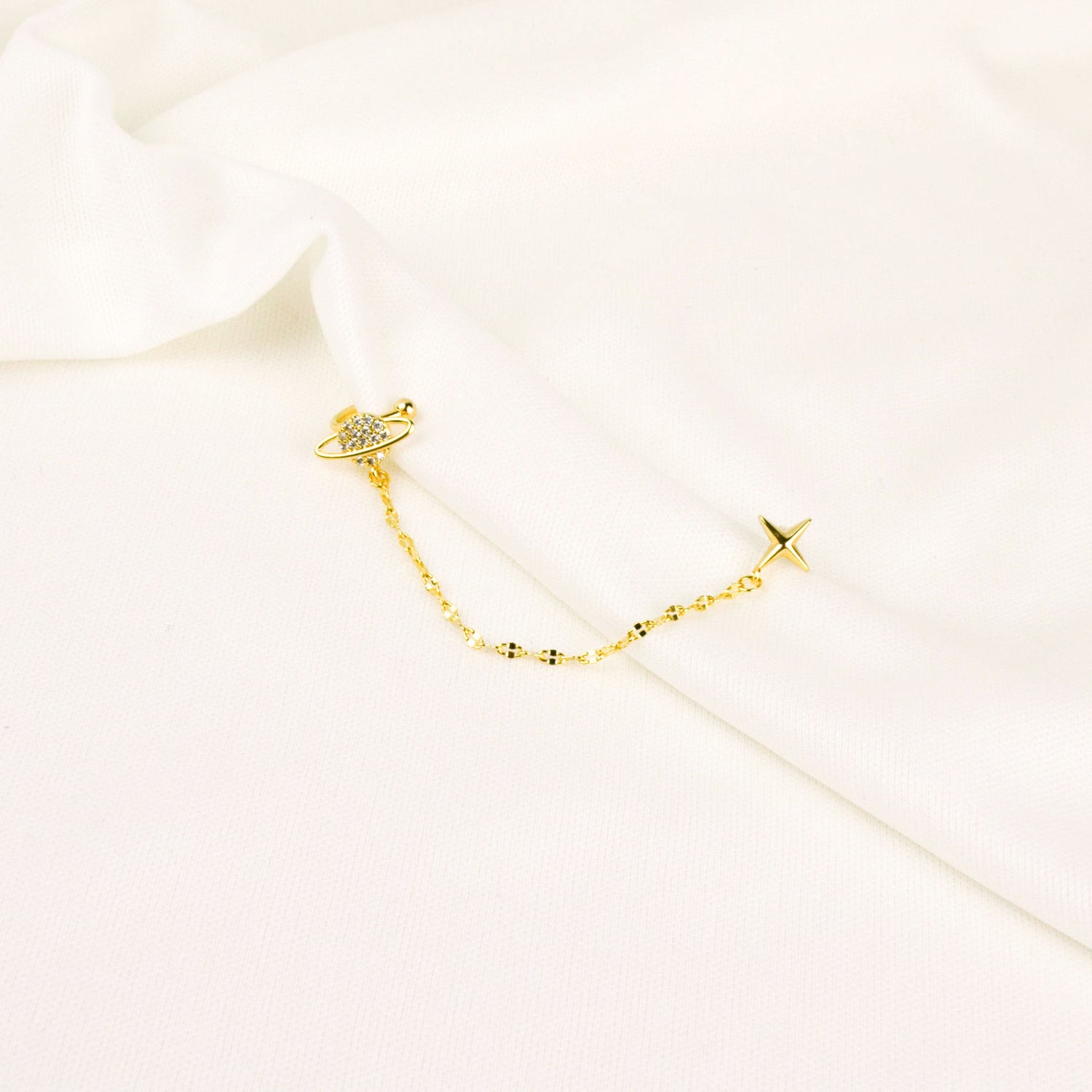 Saturn Ear Cuff Earring