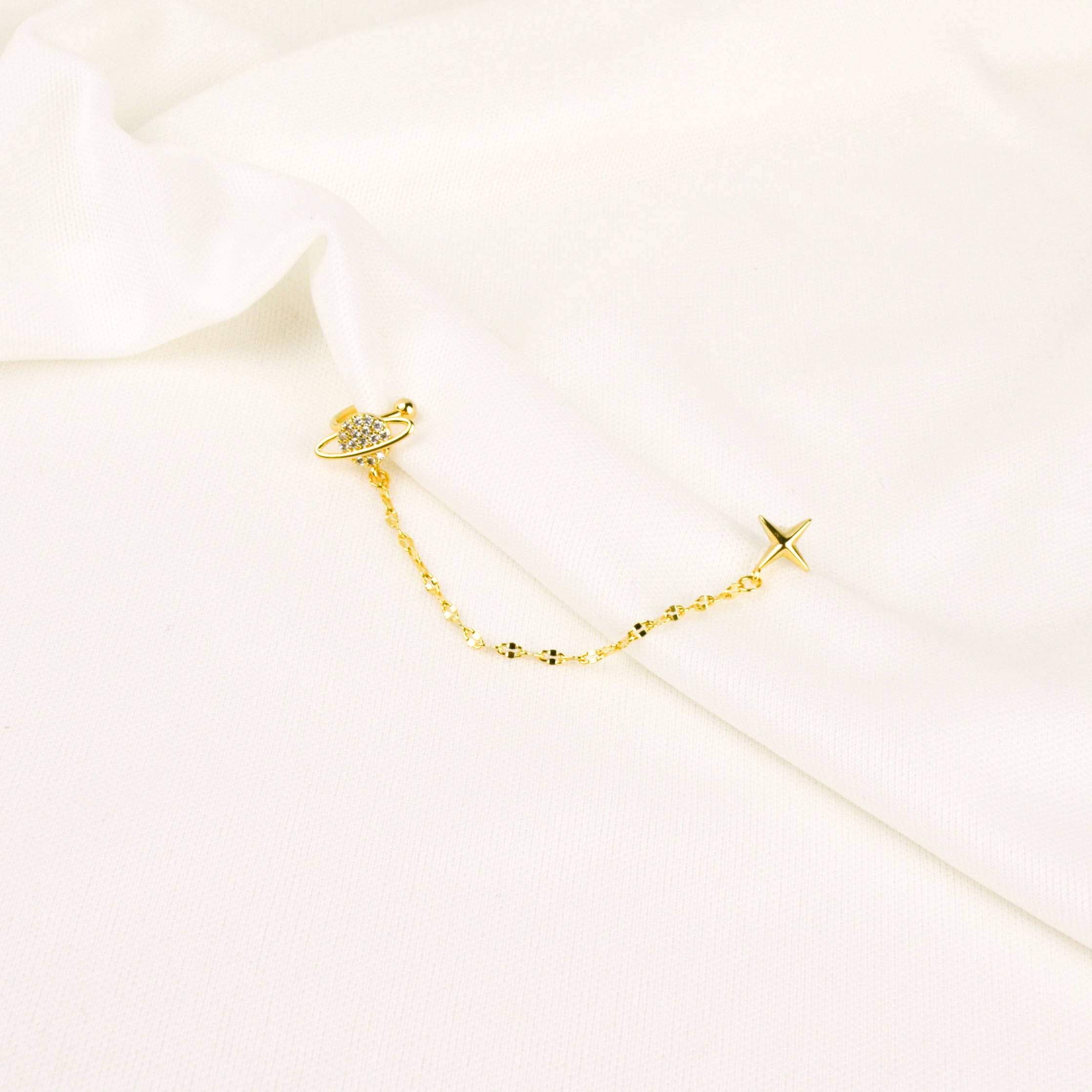 Saturn Ear Cuff Earring