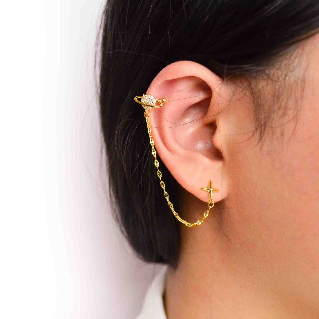 Saturn Ear Cuff Earring