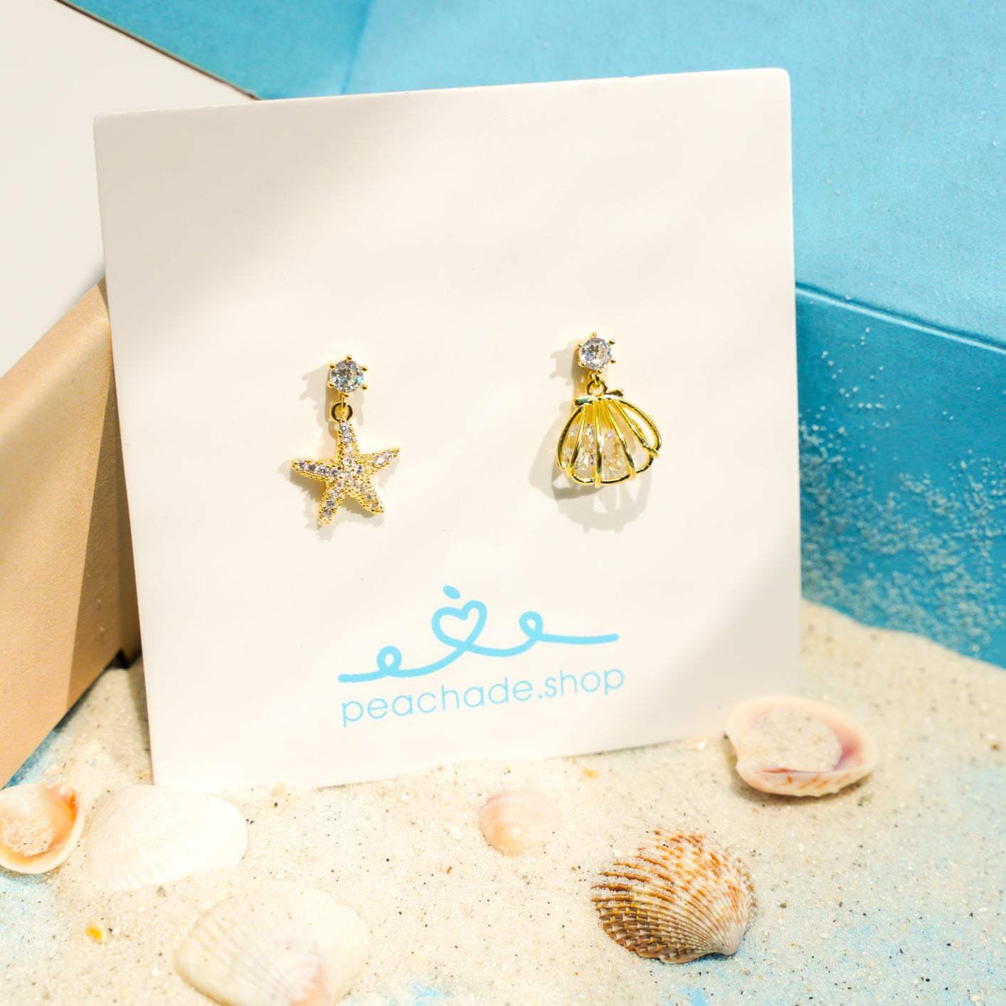 Glimmering Sea Earrings